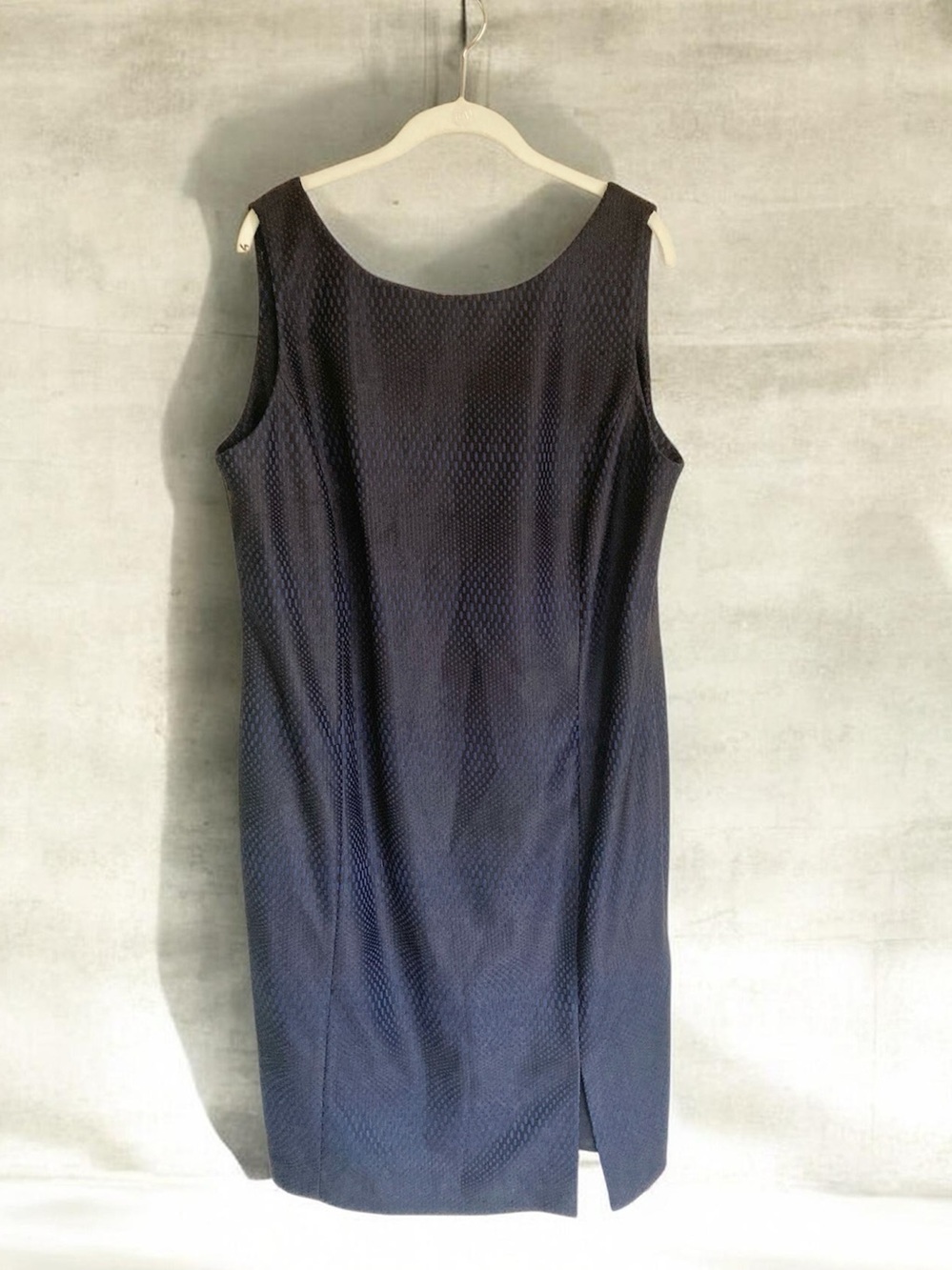 Doncaster Classic Sheath Dress Sz 16w Black Blue NWT